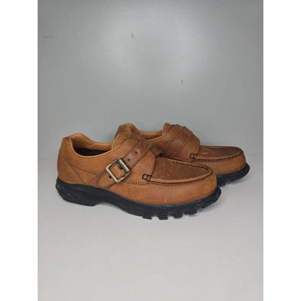 Polo Sport Ralph Lauren Women Leather Oxford Buckle Shoes 90s WB4194 Size 8.5B